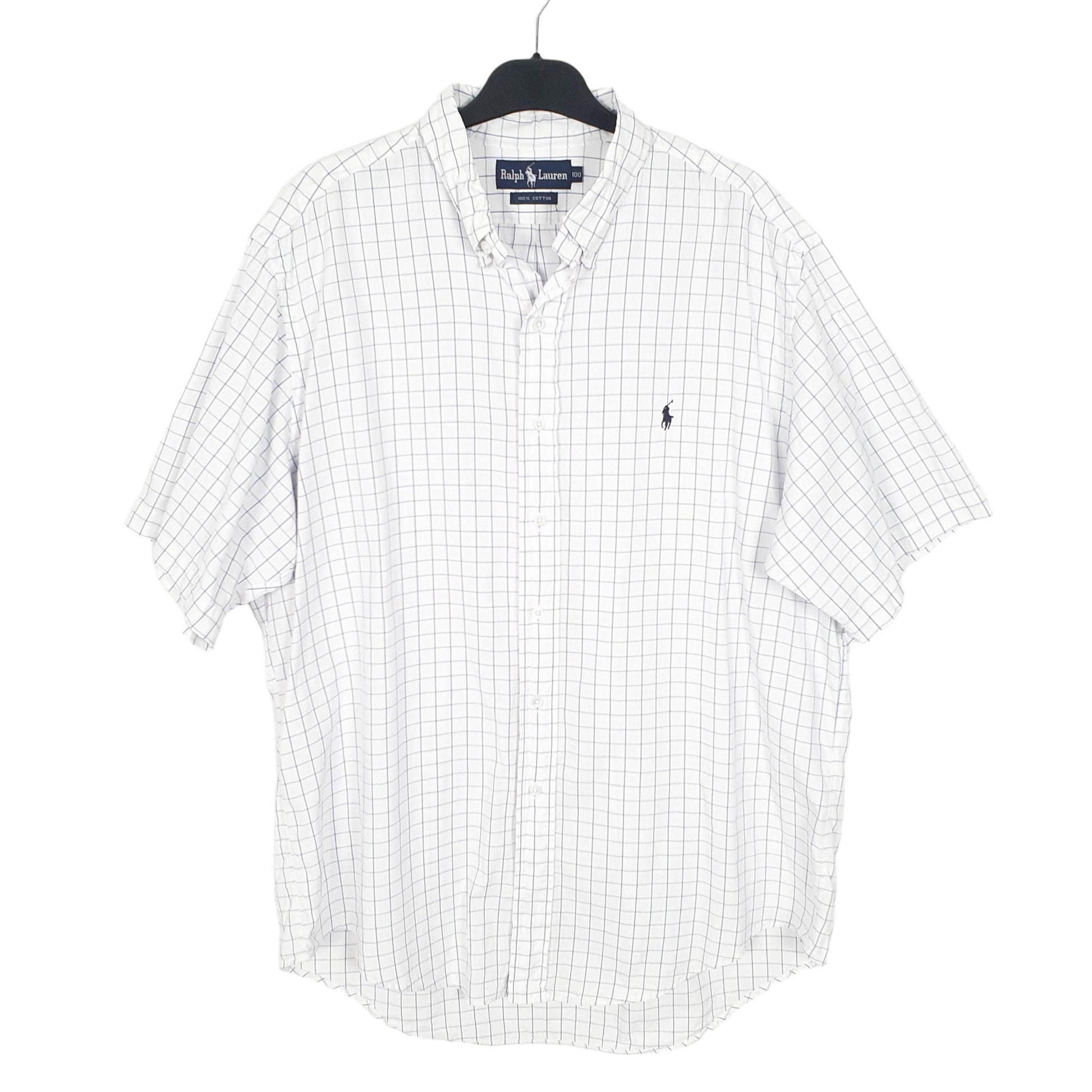 Ralph Lauren Short Sleeve Regular Fit Check Shirt White