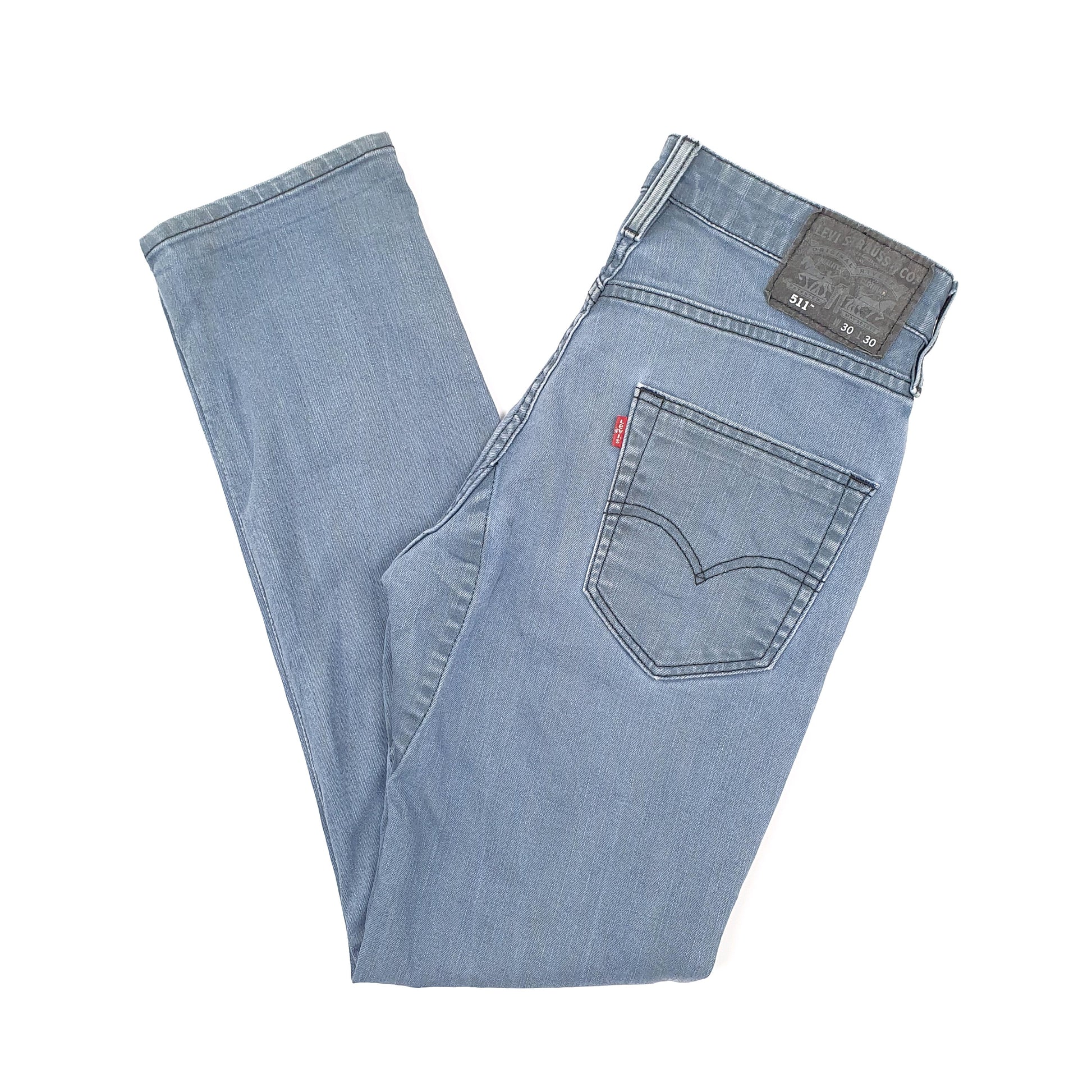 Mens Blue Levis Commuter Cycling 511 JeansW30 L30