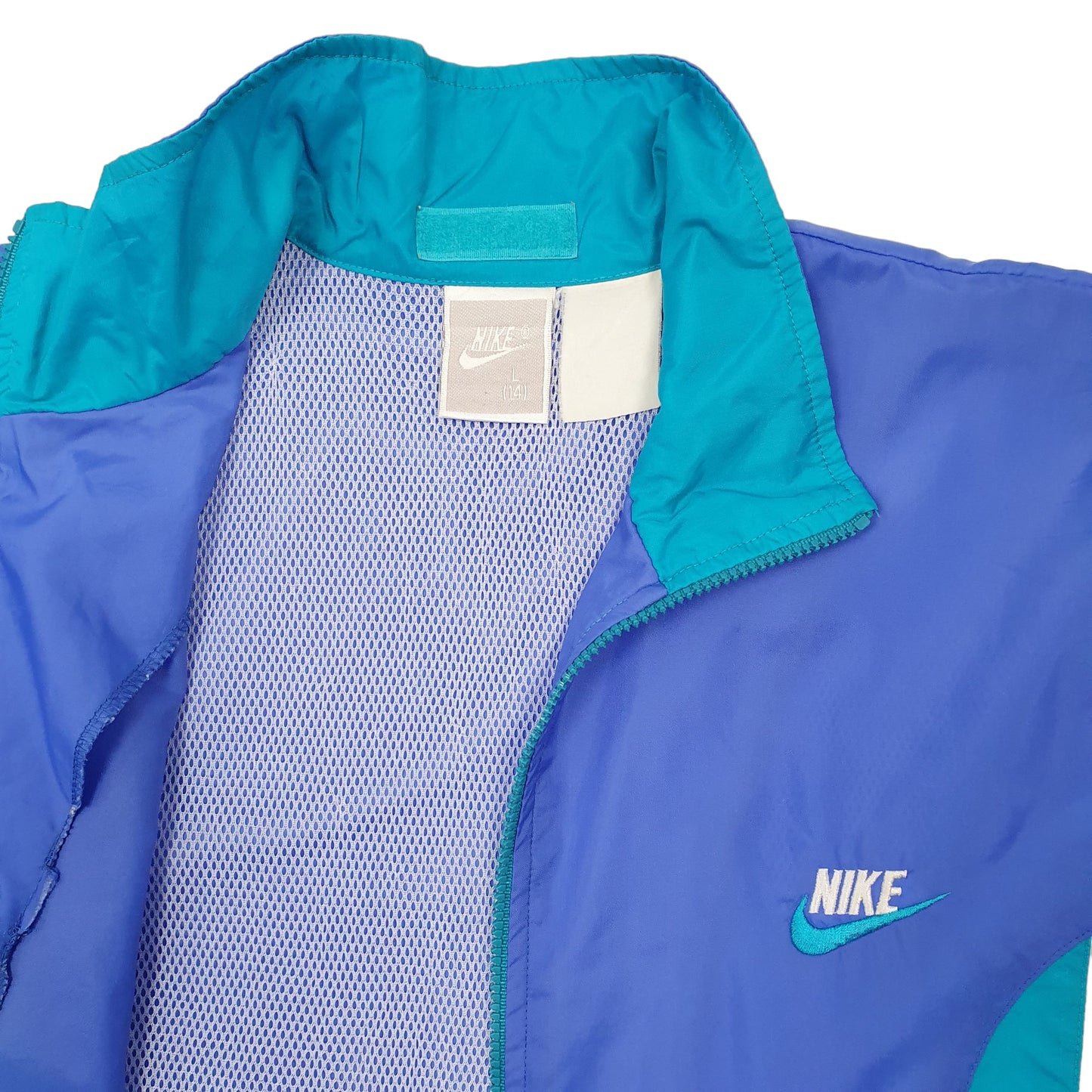 Womens Blue Nike Vintage 1980s Windrunner  Coat