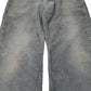 Mens Grey Levis 569 Straight Corduroy Trousers