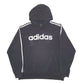 Mens Black Adidas Spellout Hoodie Jumper