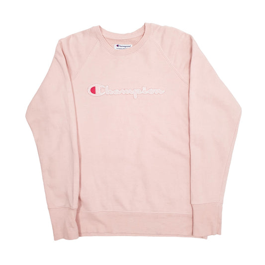 Mens Pink Champion  Crewneck Jumper