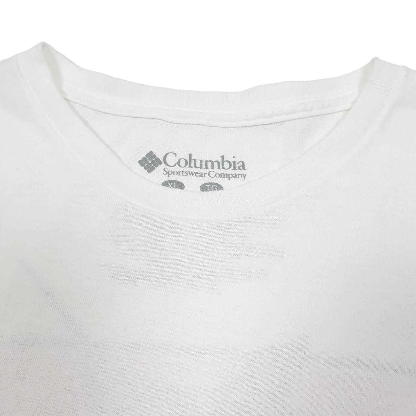 Mens White Columbia Sportswear Performance Fishing Gear PFG Short Sleeve T Shirt
