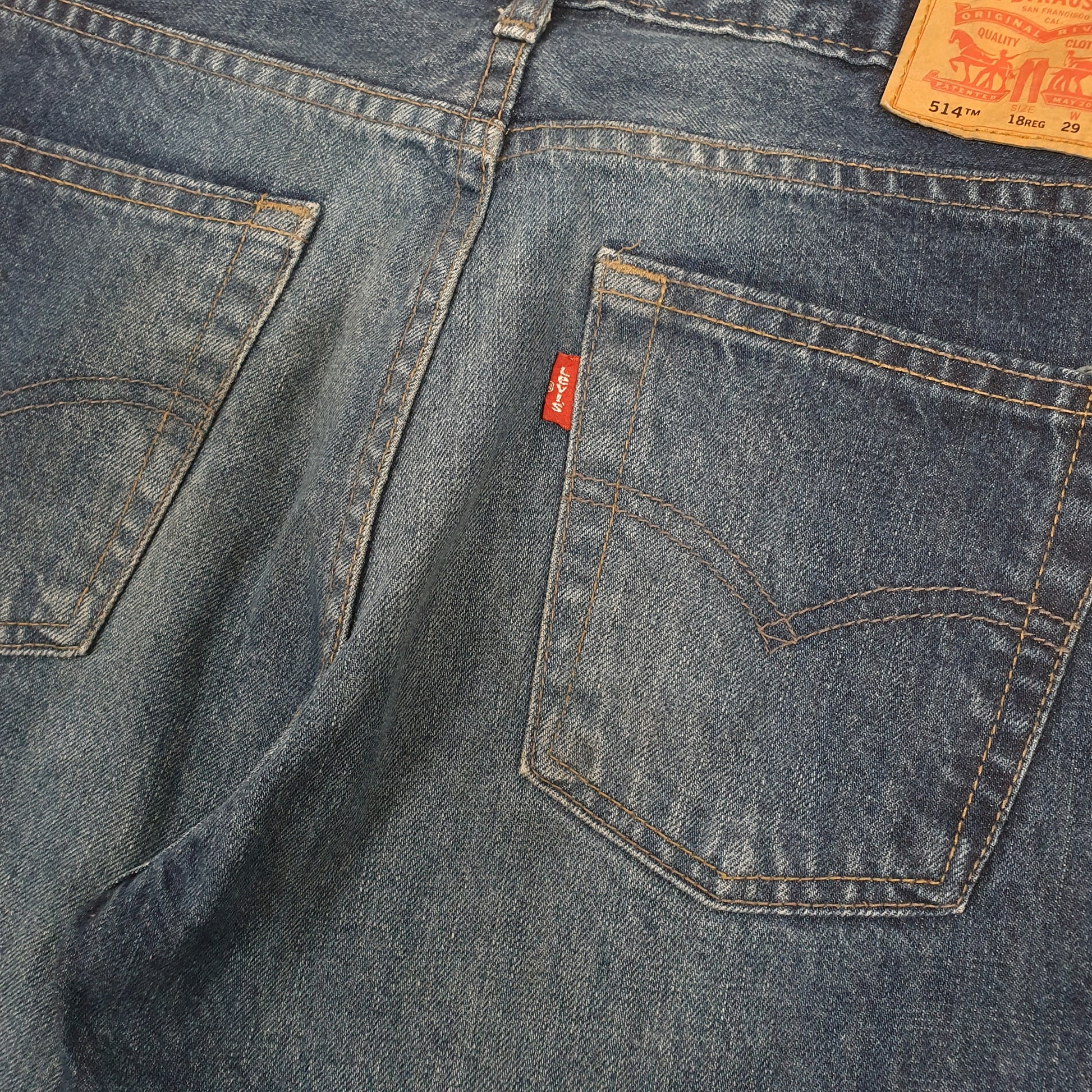 Levis 514 Straight Fit Jeans W30 L30 Blue