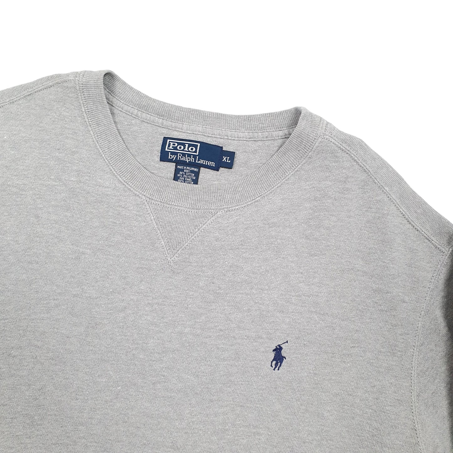 Mens Grey Polo Ralph Lauren  Crewneck Jumper