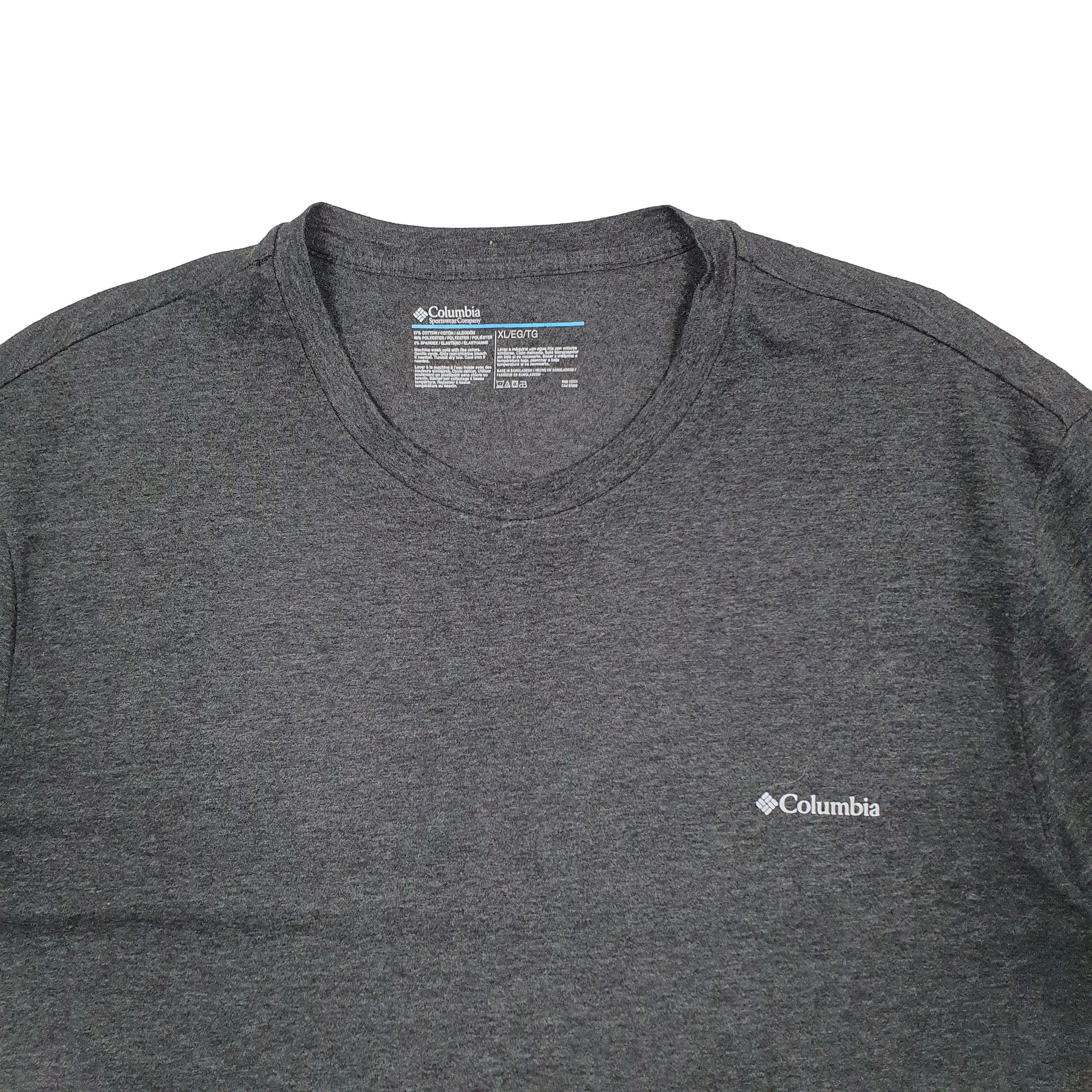 Mens Grey Columbia Sportswear Performance Short Sleeve T Shirt