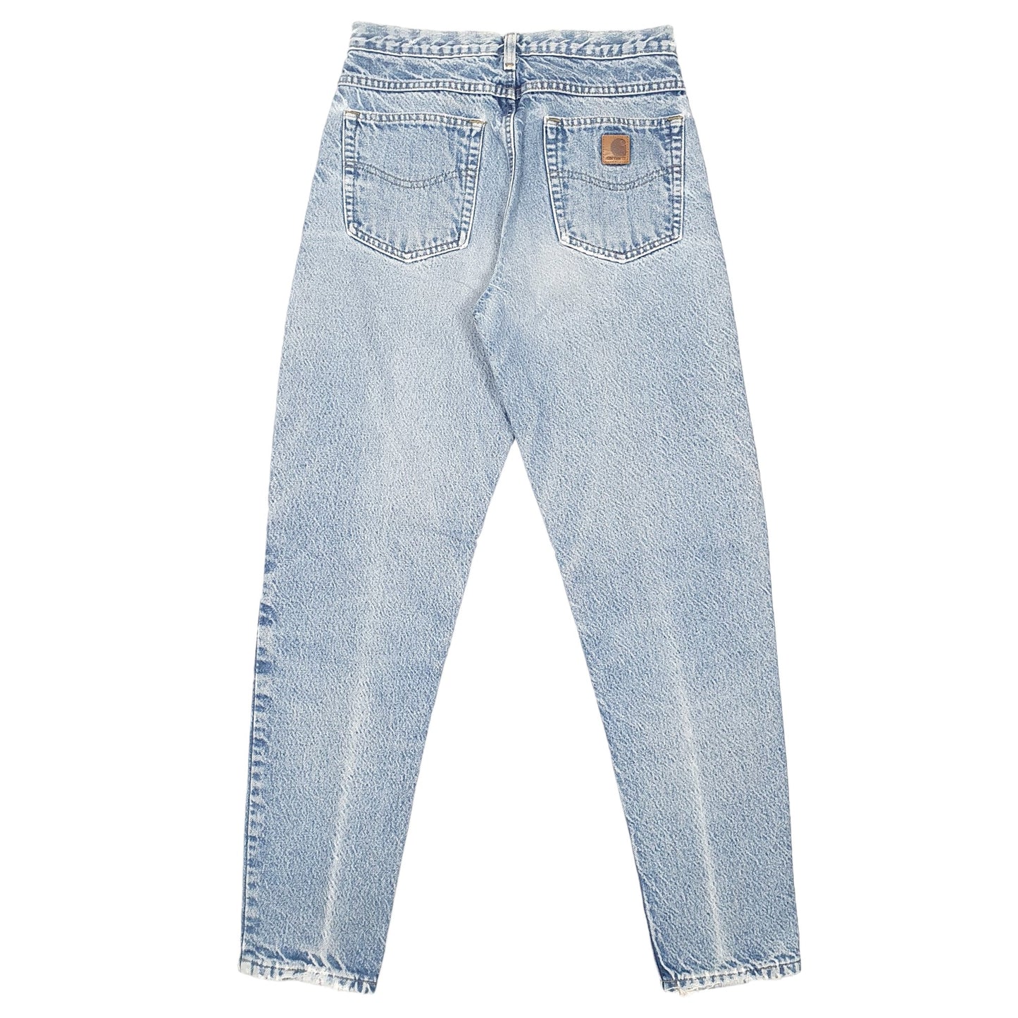 Mens Blue Carhartt Tapered Thermal Lined Winter Casual JeansW29 L31