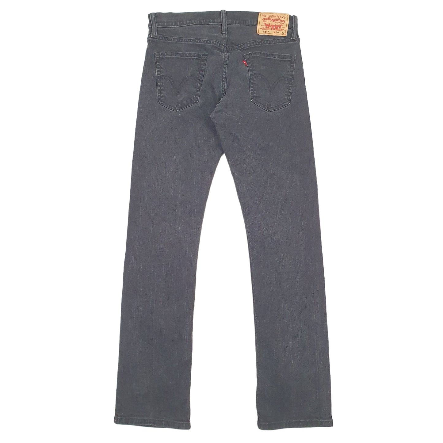 Levis 514 Straight Fit Stretch Slim Jeans W30 L31 Black