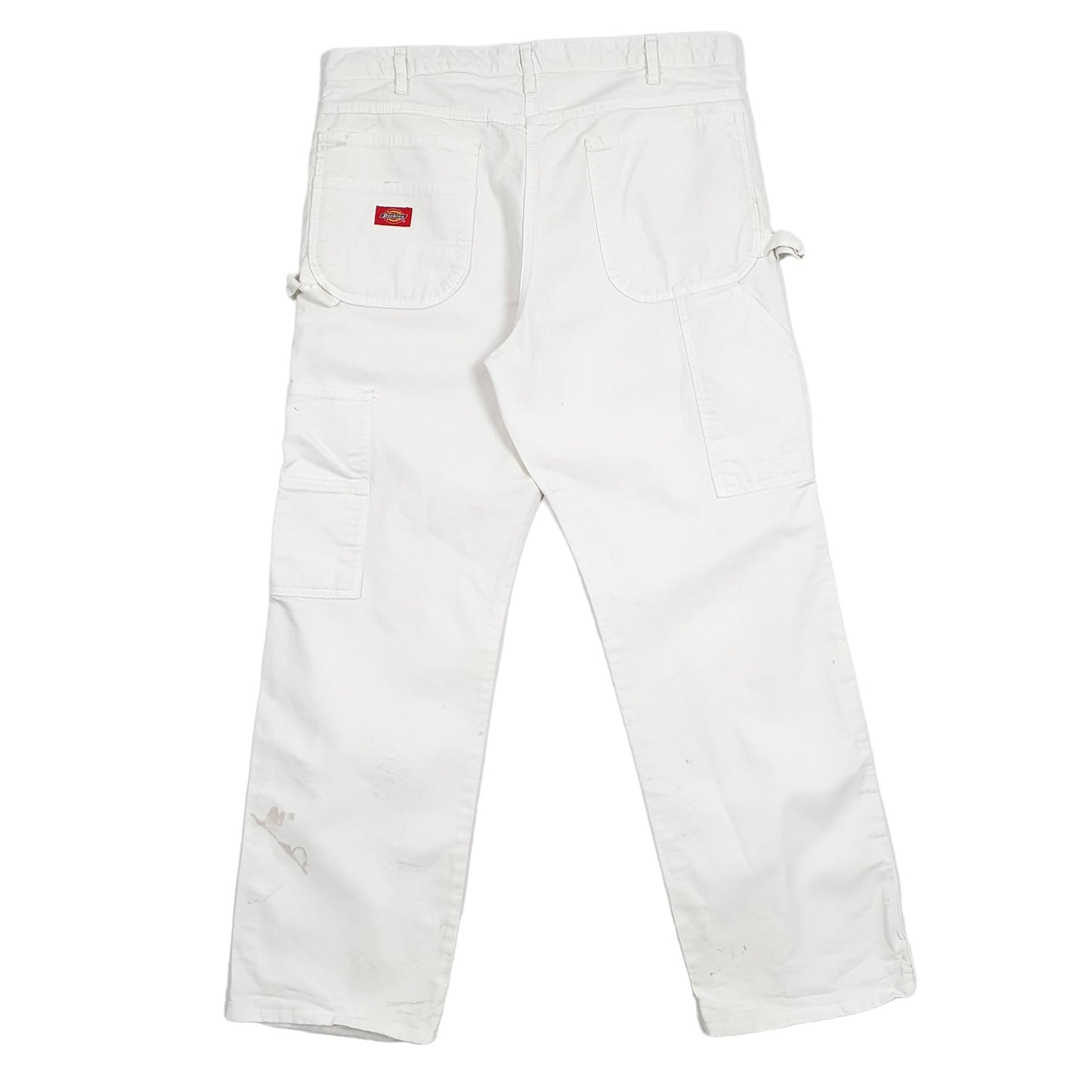 Mens Dickies Painter White Carpenter Trousers W36 L29 White