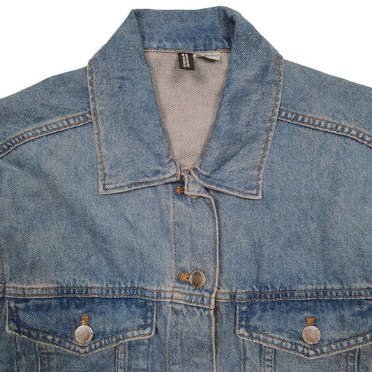 Womens Blue H&M  Denim Jacket Coat