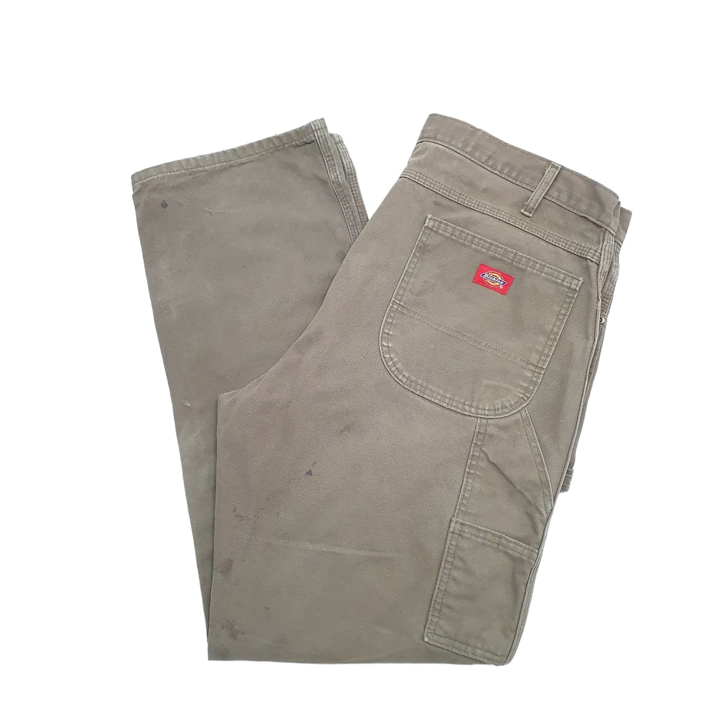 Mens Khaki Dickies  Carpenter Trousers