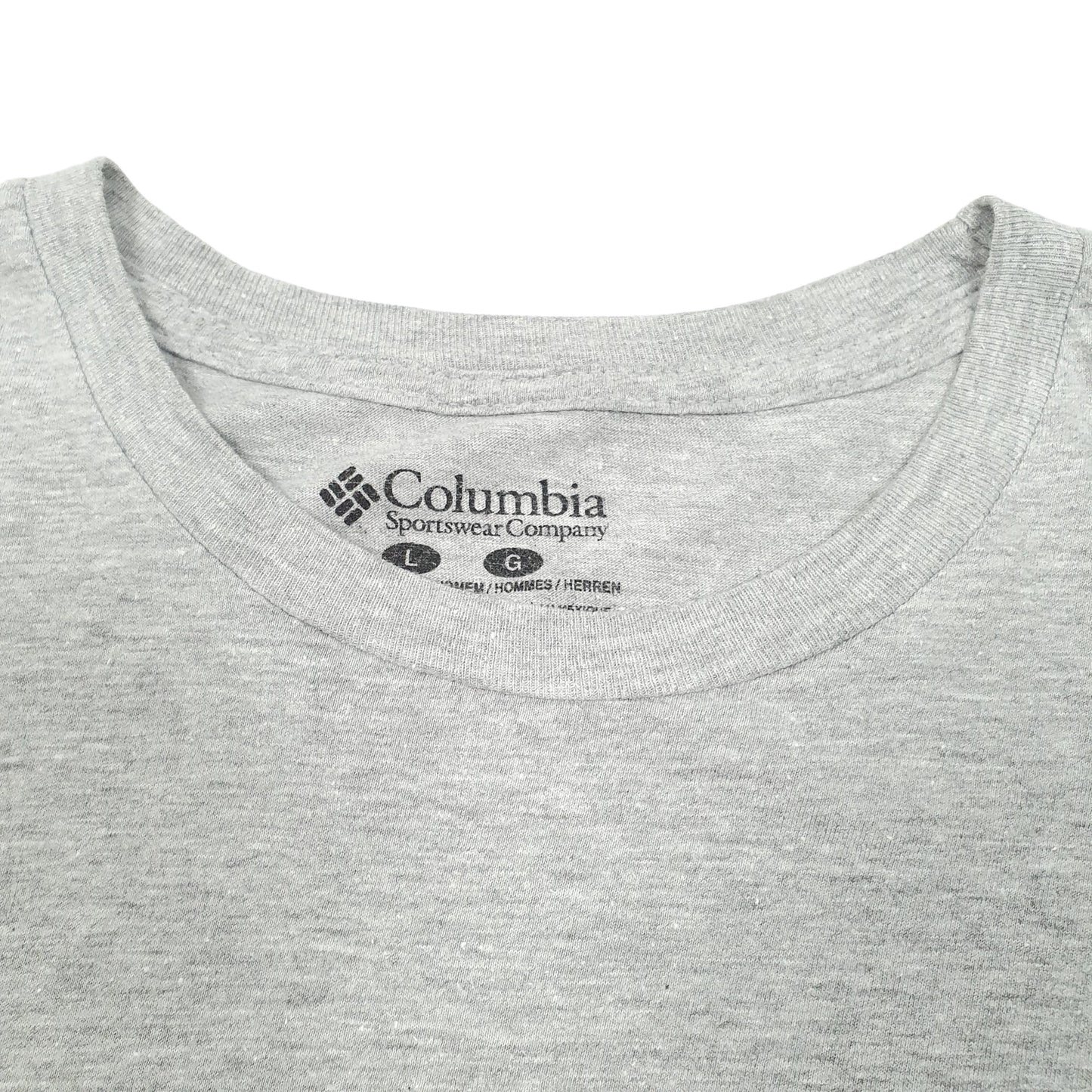 Mens Grey Columbia Sportswear Performance Fishing Gear PFG Short Sleeve T Shirt