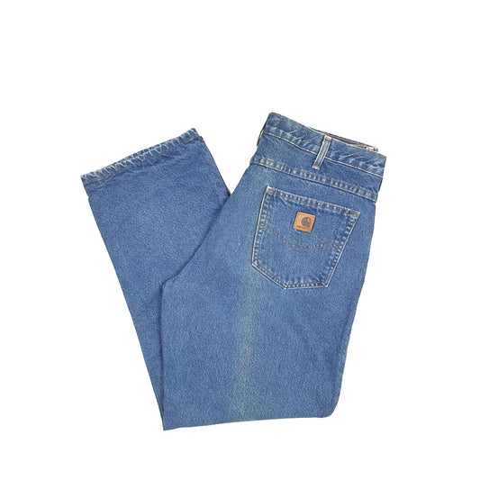 Carhartt Casual Regular Fit Lined Jeans W36 L30 Blue