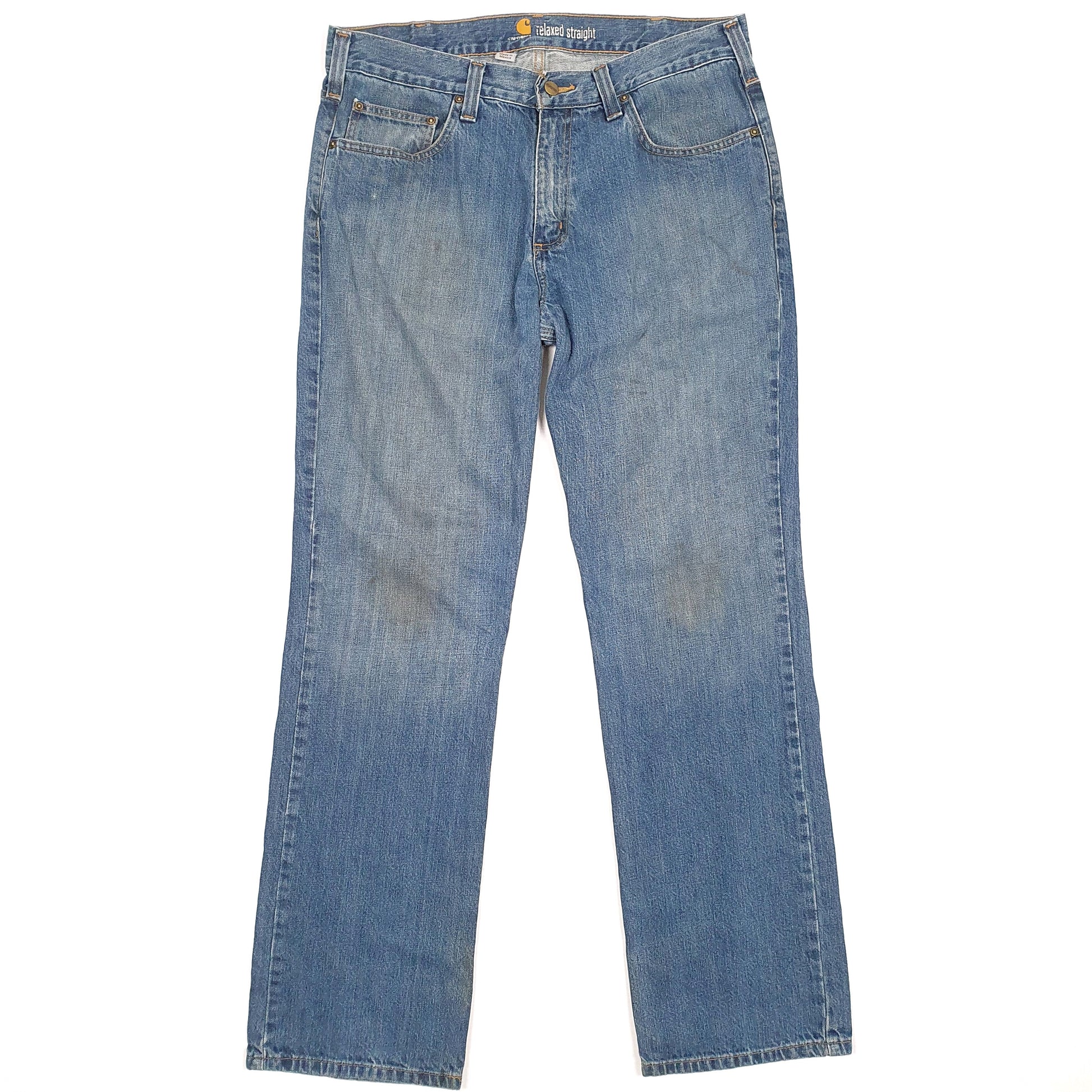 Carhartt Casual Straight Fit Relaxed Jeans W34 L32 Blue