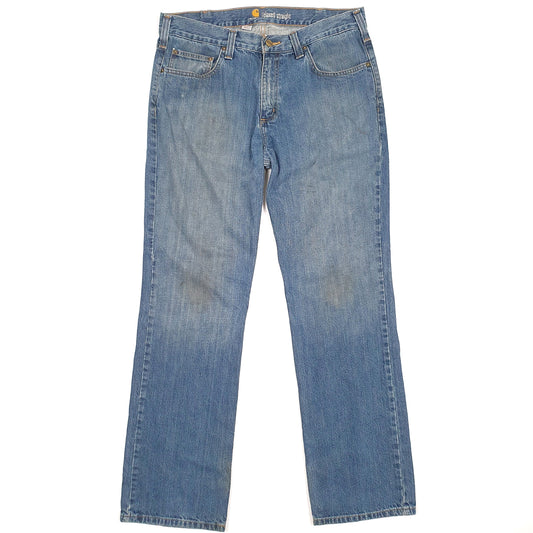 Carhartt Casual Straight Fit Relaxed Jeans W34 L32 Blue