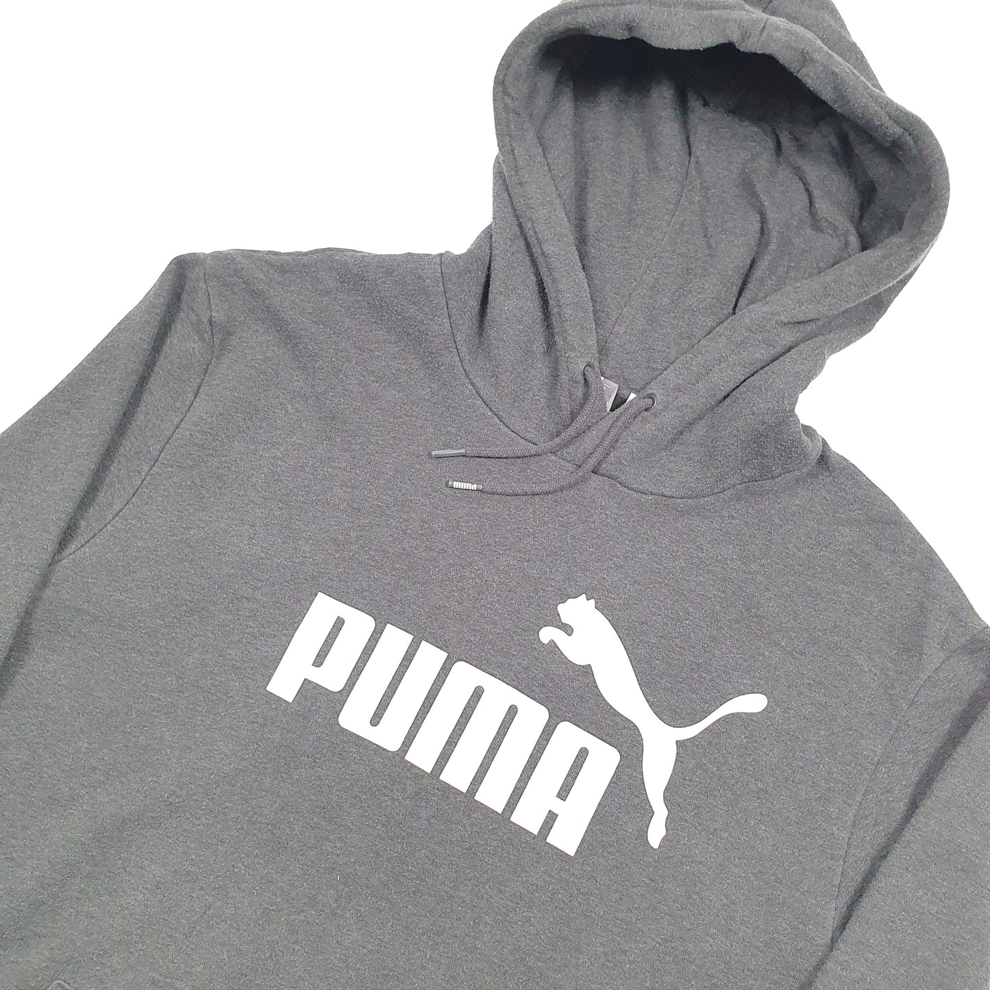 Puma Spellout Hoodie L Grey