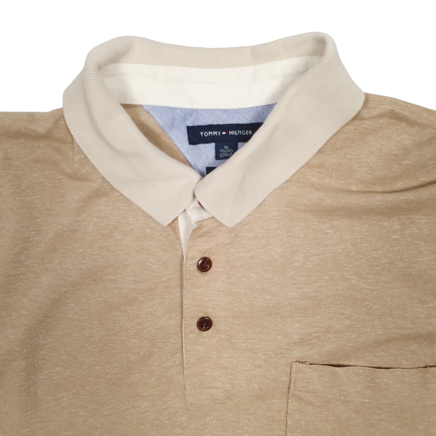 Mens Brown Tommy Hilfiger  Short Sleeve Polo Shirt