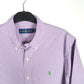 Polo Ralph Lauren Short Sleeve Regular Fit Gingham Shirt Purple