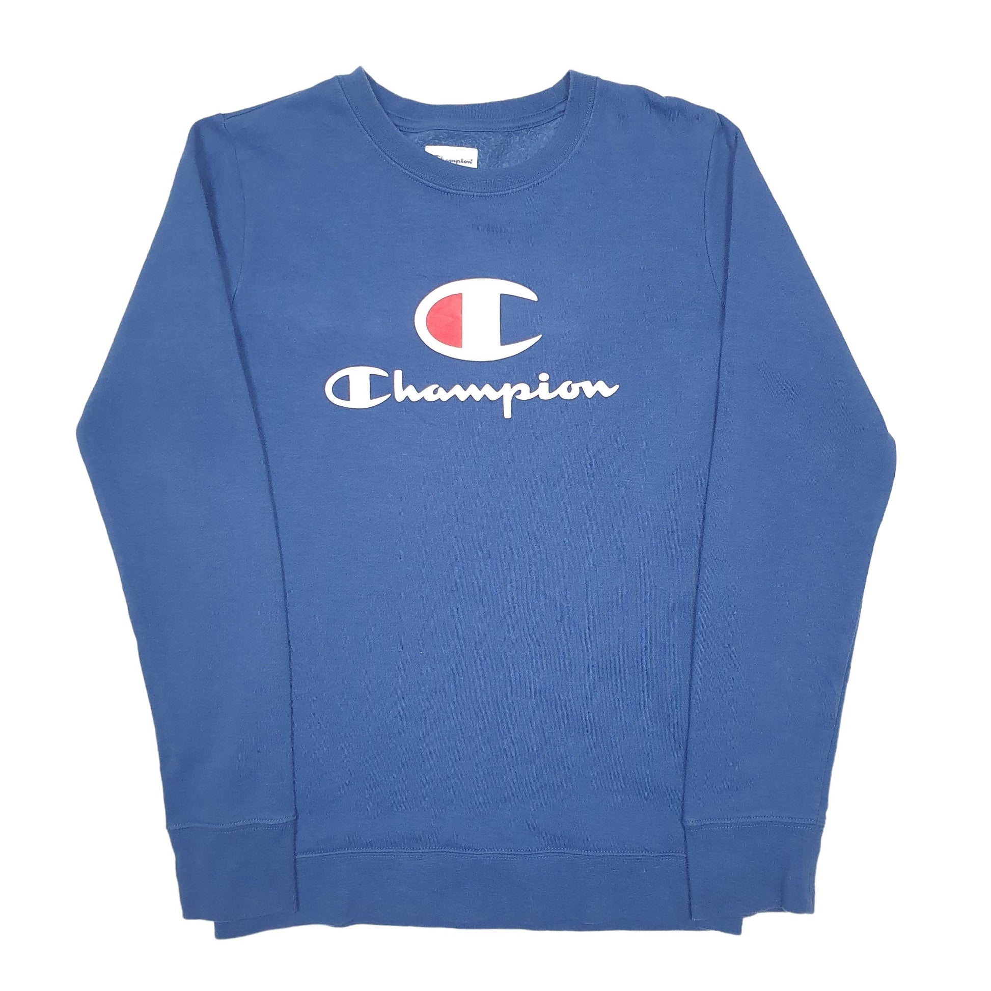 Womens Blue Champion  Crewneck Jumper
