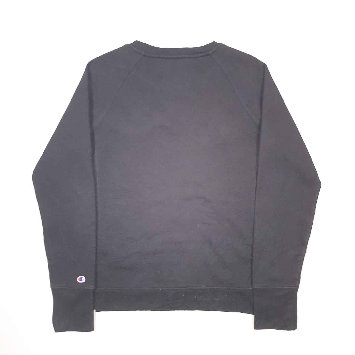 Mens Black Champion  Crewneck Jumper