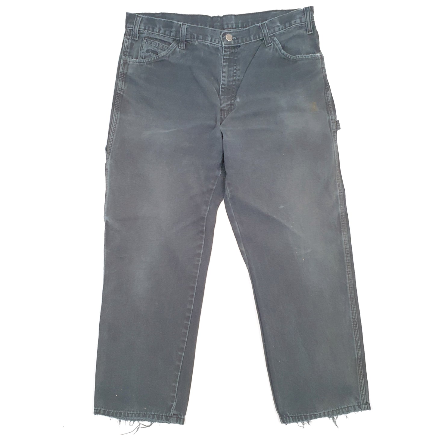 Mens Dickies Black Carpenter Trousers W36 L28 Black