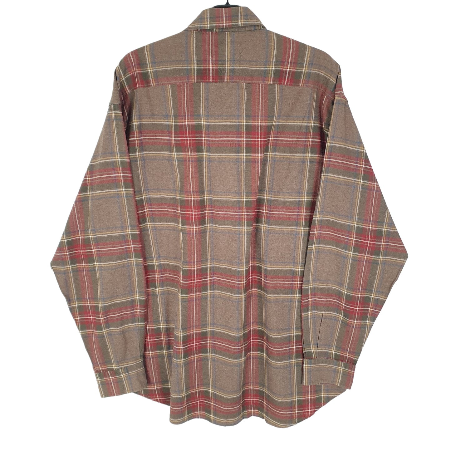 Tommy Hilfiger Long Sleeve Regular Fit Check Shirt Brown