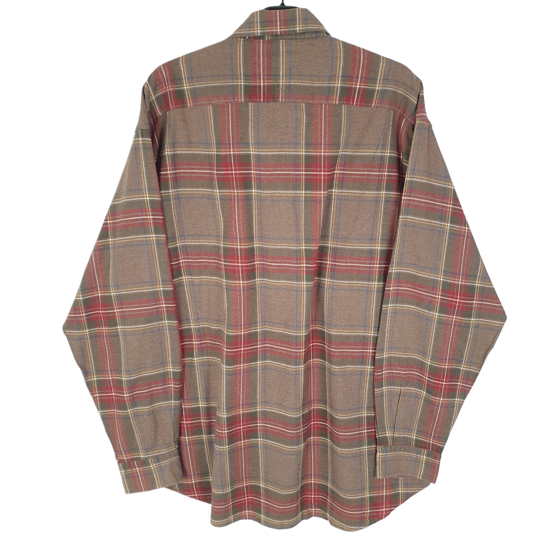 Tommy Hilfiger Long Sleeve Regular Fit Check Shirt Brown