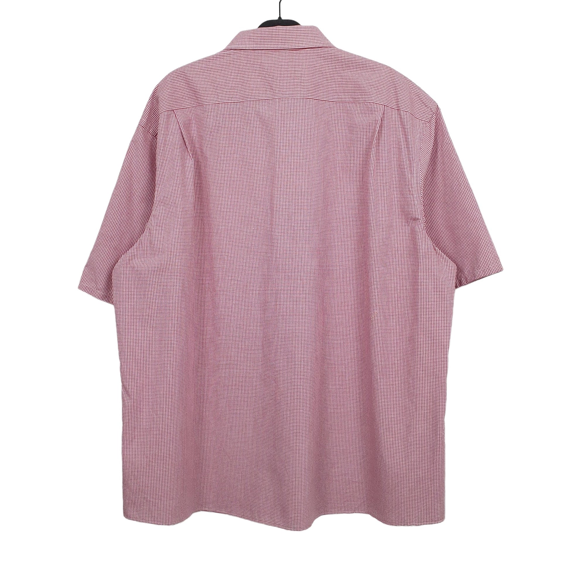 Tommy Hilfiger Short Sleeve Regular Fit Check Shirt Red