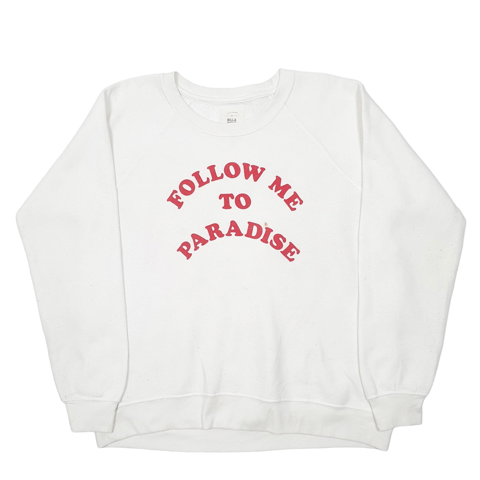 Womens White Billabong Paradise Surf Beach Crewneck Jumper