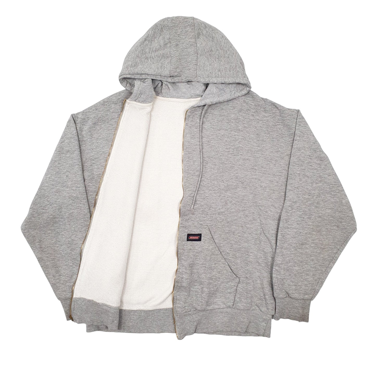 Mens Grey Dickies Hoodie Full Zip Jumper
