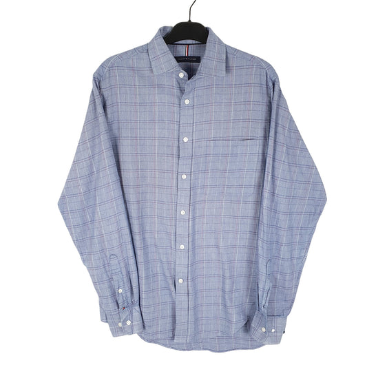 Tommy Hilfiger Long Sleeve Regular Fit Check Shirt Blue
