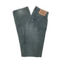 Mens Green Levis Straight Corduroy Trousers