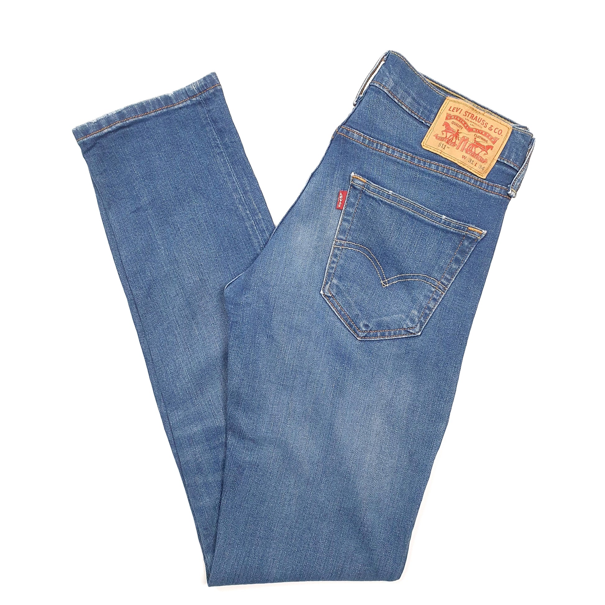 Levis 511 Slim Fit Jeans W31 L34 Blue