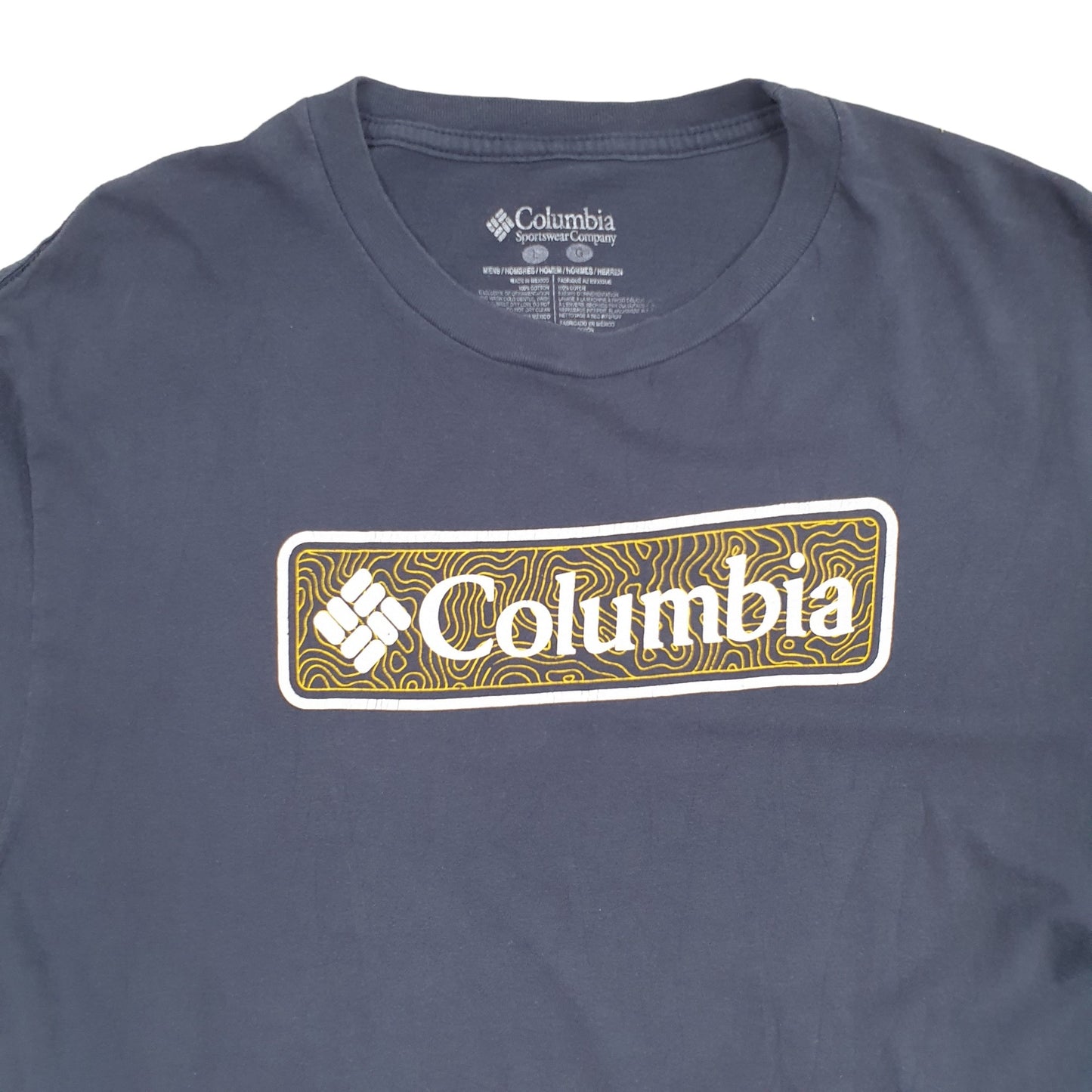 Mens Blue Columbia Sportswear  Short Sleeve T Shirt