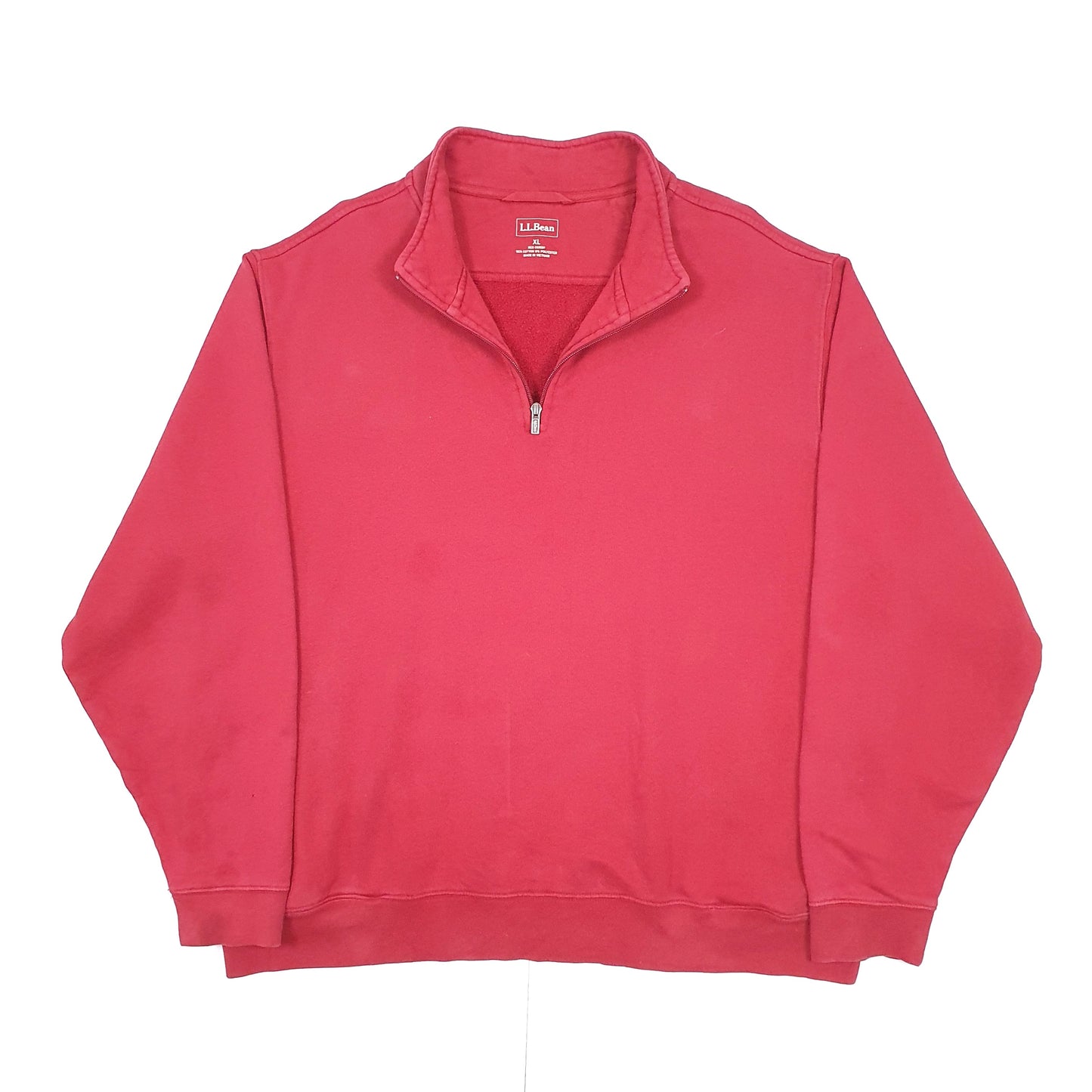 LL Bean Quarter Zip XXL Red