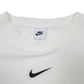 Womens White Nike Cropped Crewneck Jumper