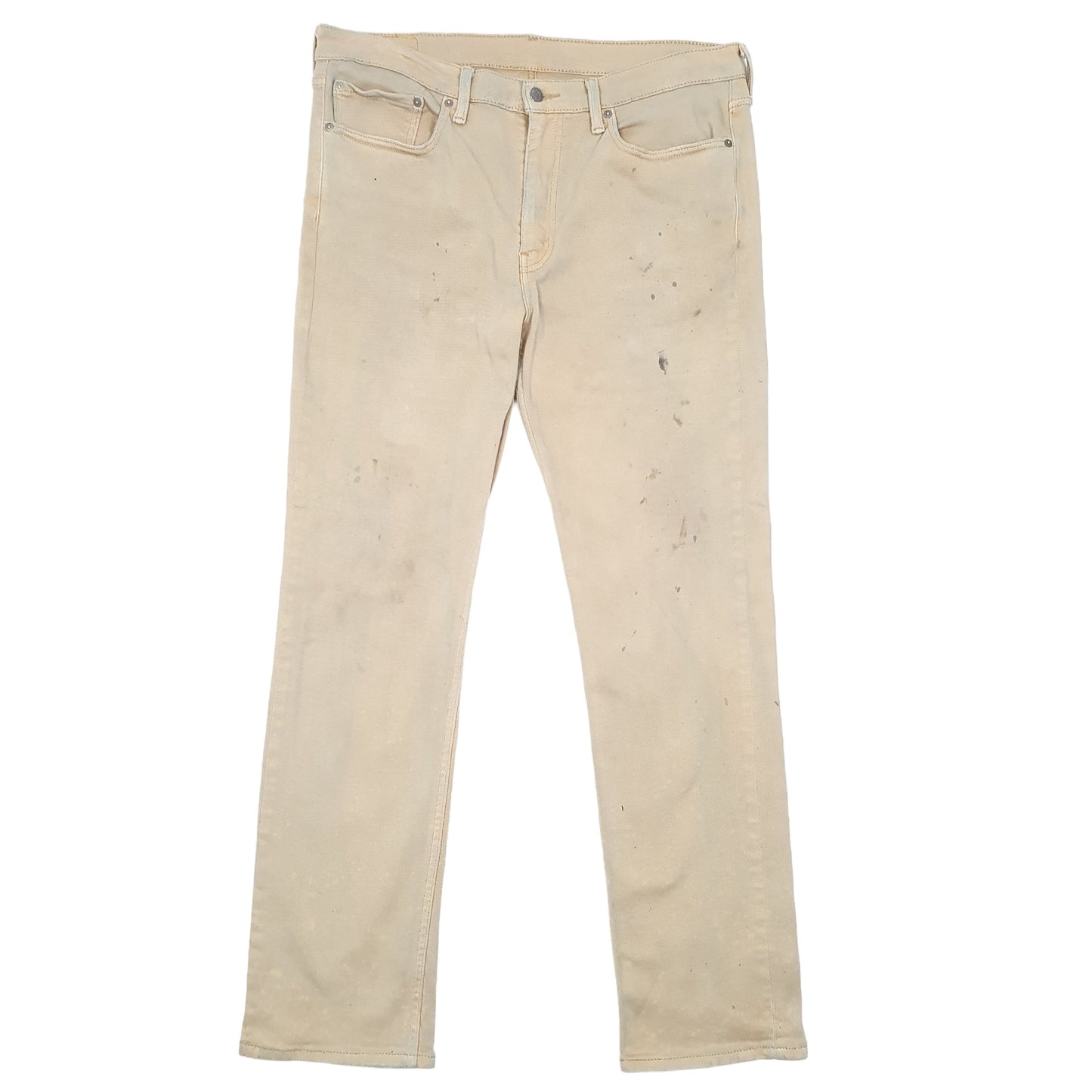 Mens Beige Levis Stretch 514 JeansW36 L32