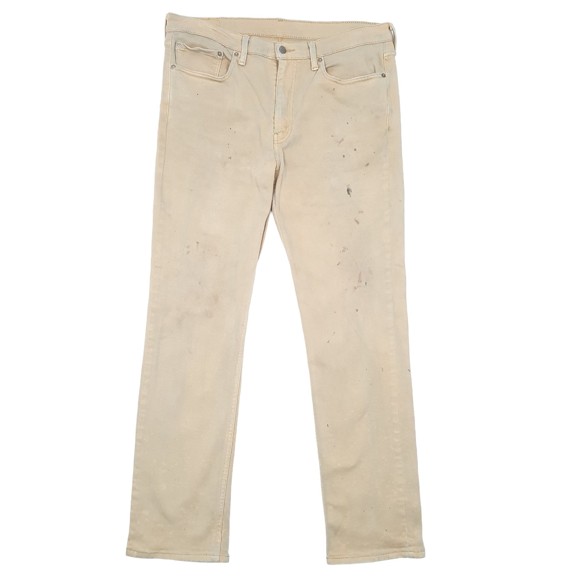 Mens Beige Levis Stretch 514 JeansW36 L32