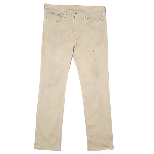 Mens Beige Levis Stretch 514 JeansW36 L32
