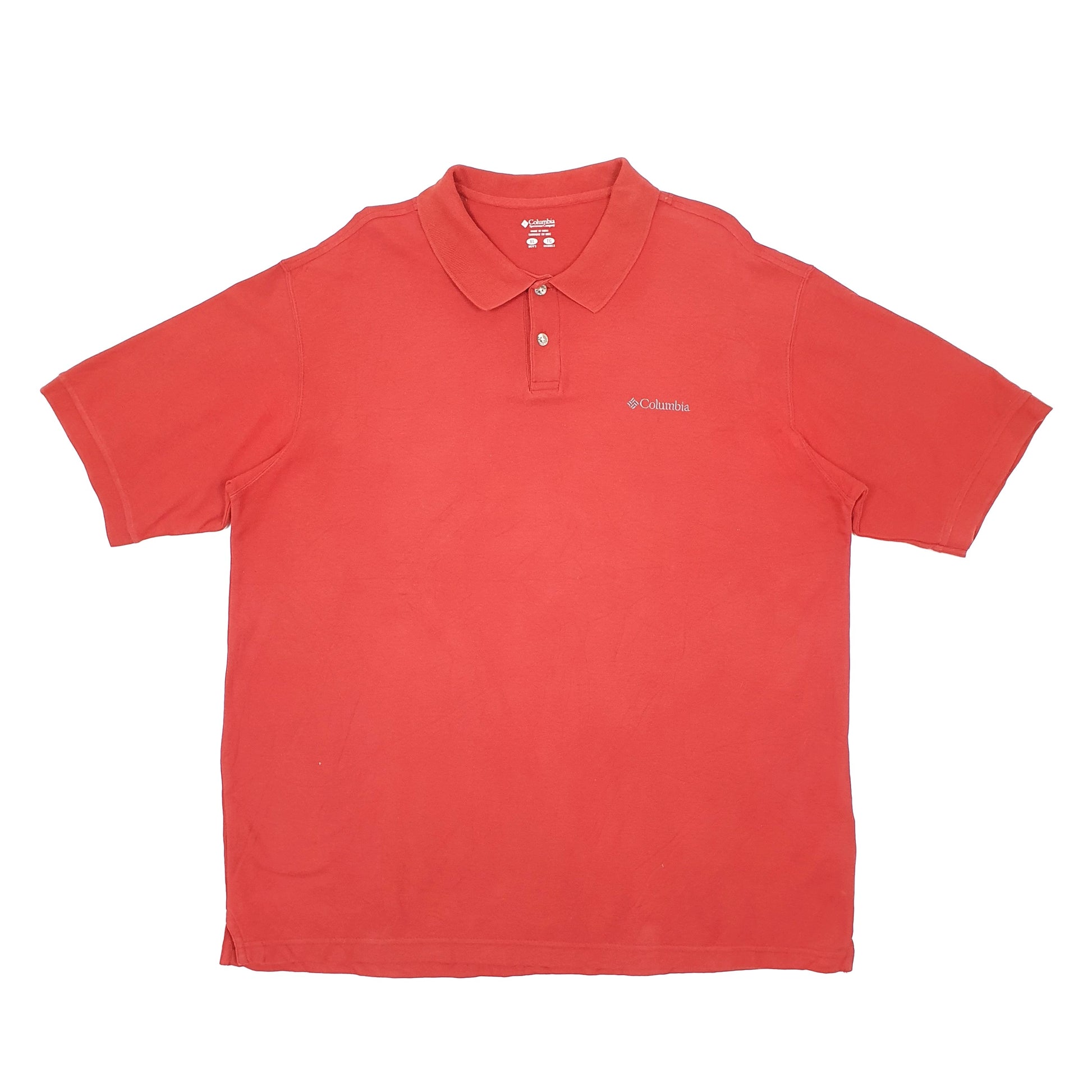 Columbia Sportswear Short Sleeve Polo Shirt Red