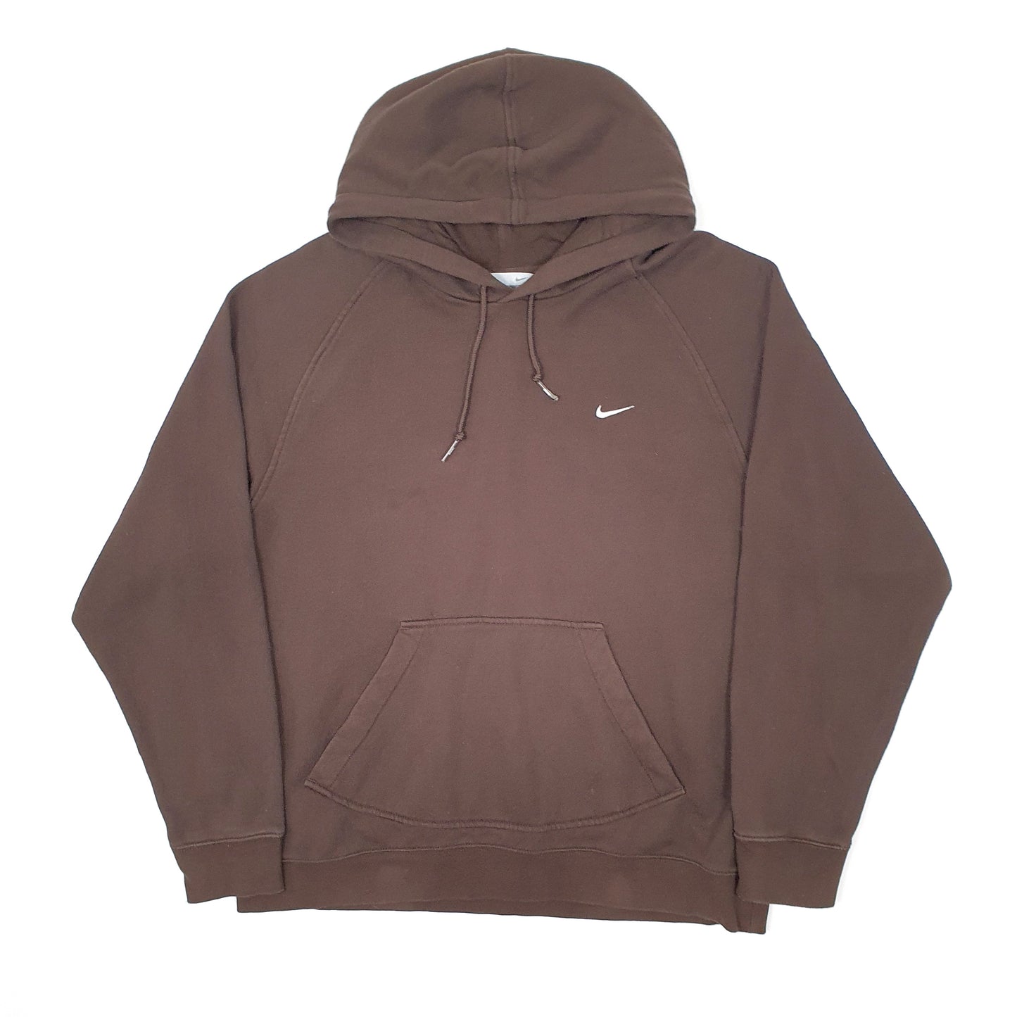Mens Brown Nike Vintage 2000s Y2K Hoodie Jumper