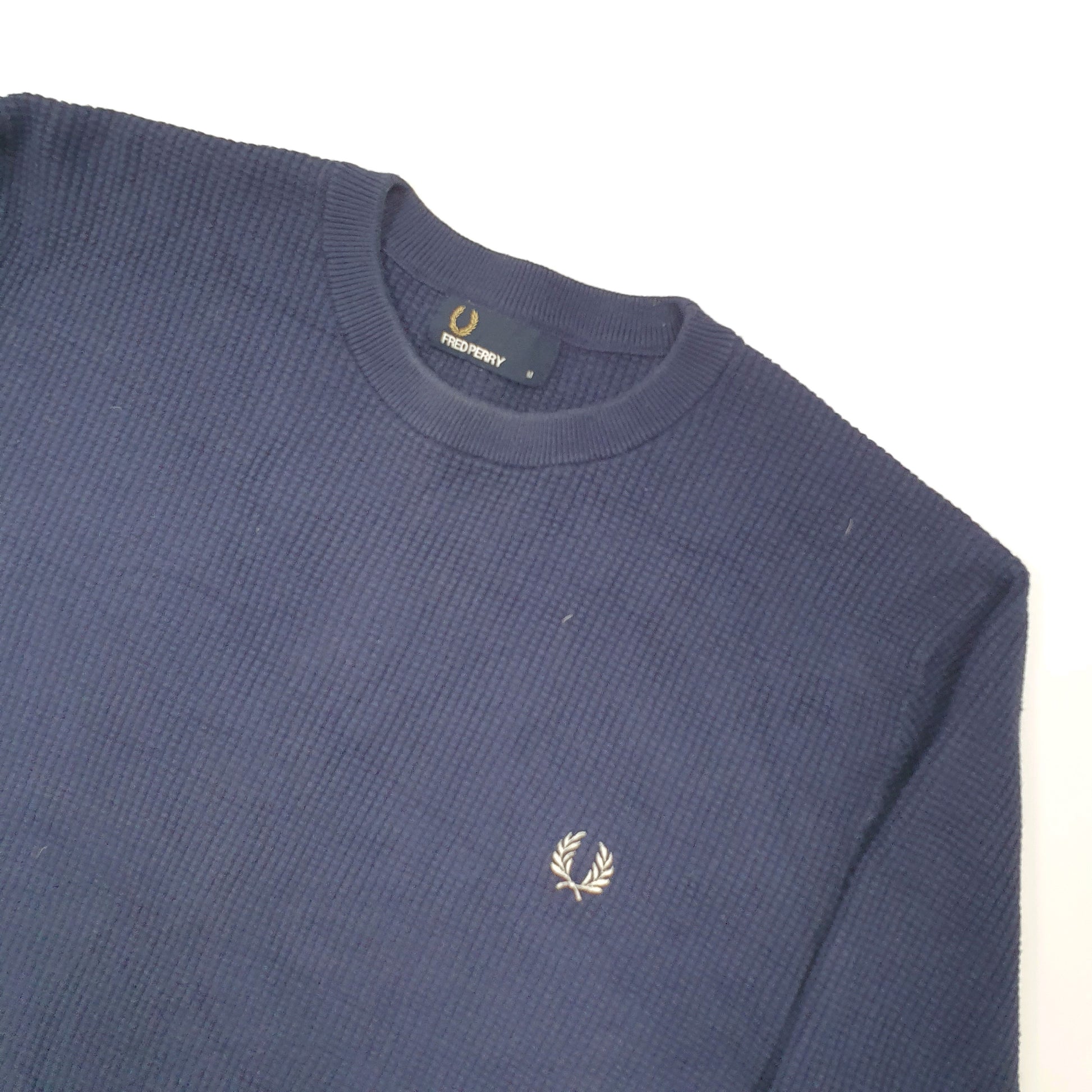 Fred Perry Crewneck S Navy