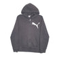 Mens Black Puma Hoodie Full Zip Jumper
