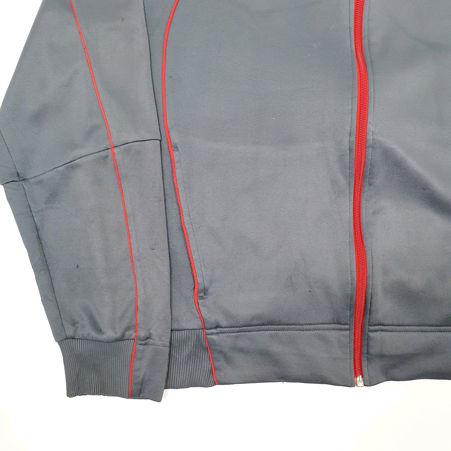 Mens Grey Puma Track Top Full Zip Jumper