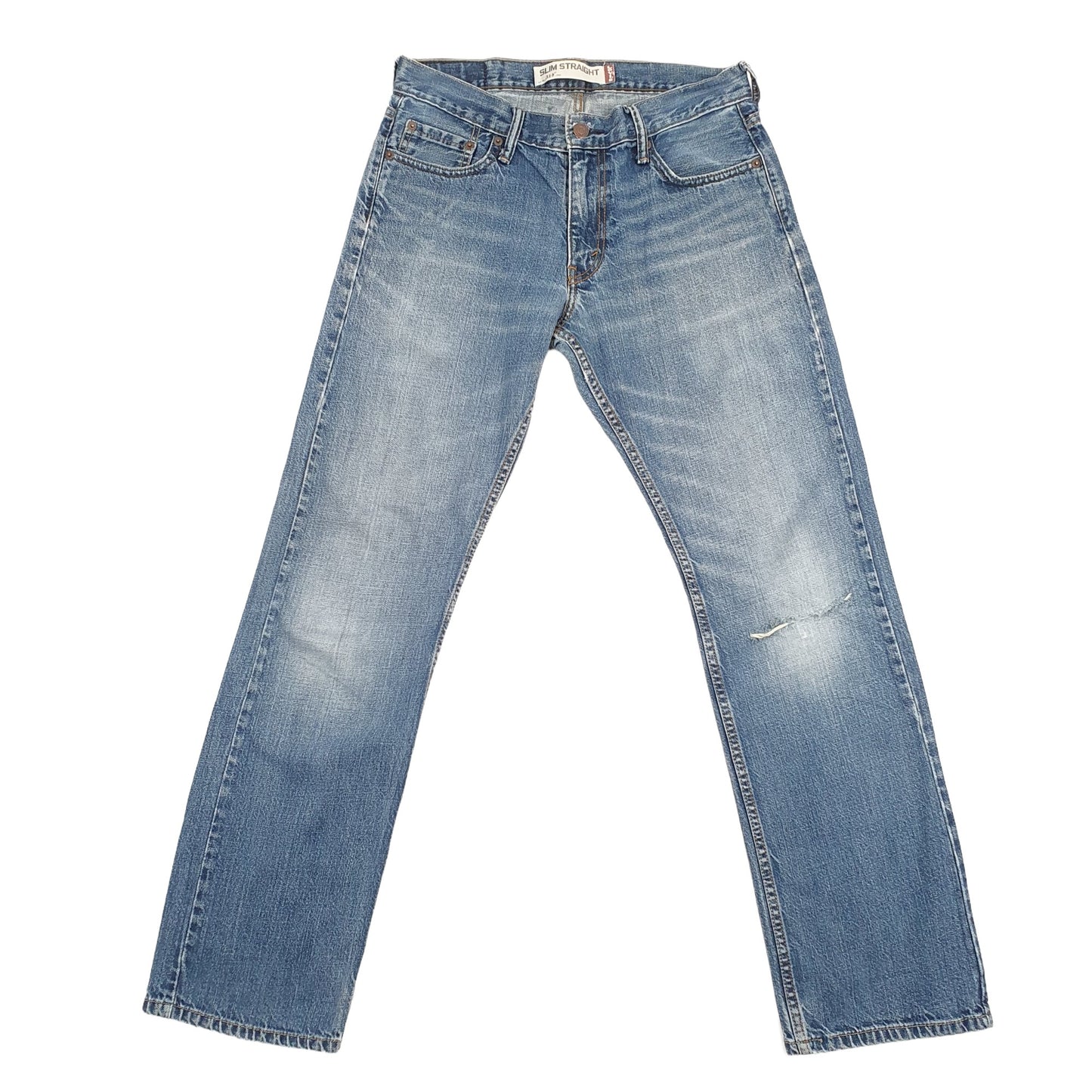 Levis 514 Straight Fit Slim Jeans W30 L30 Blue