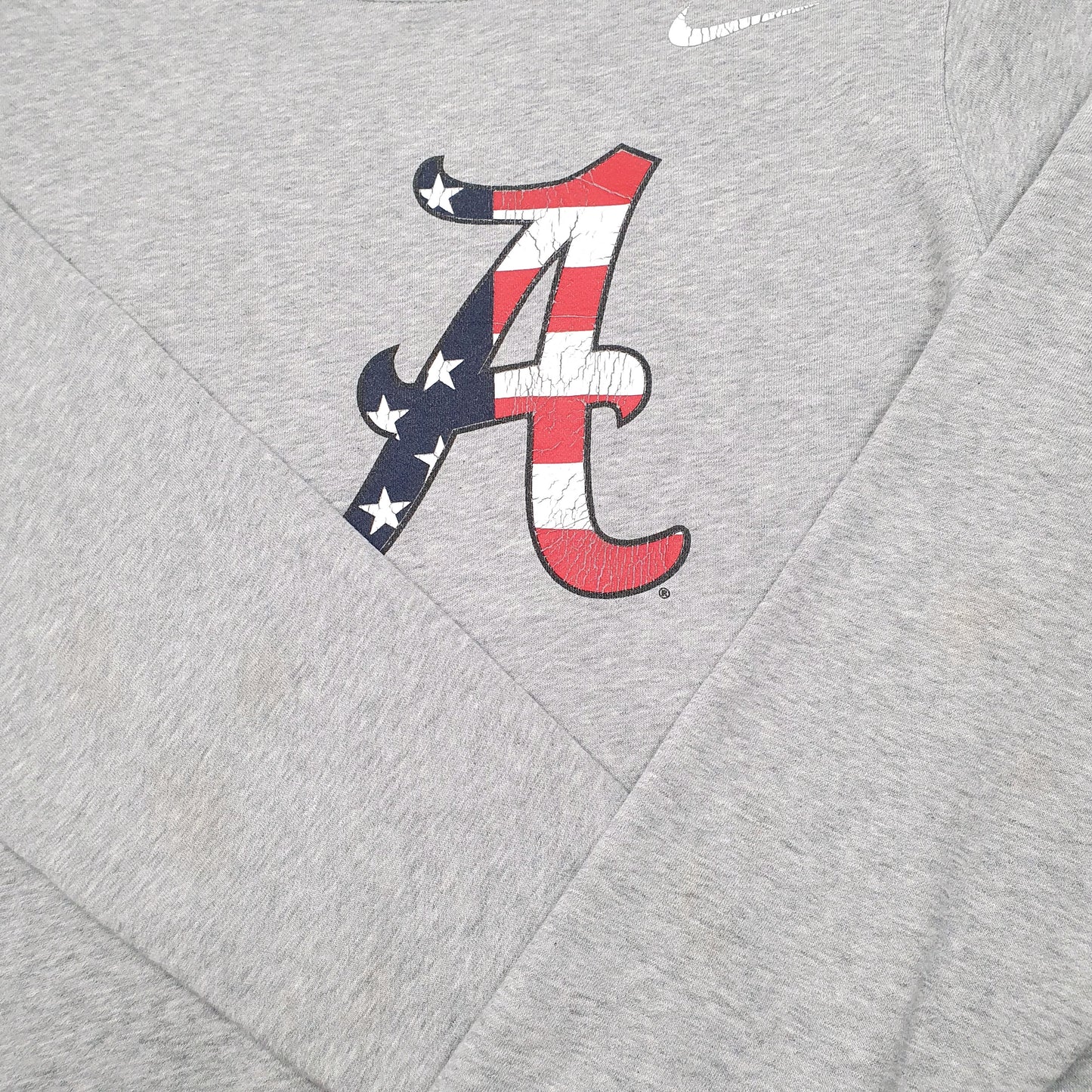 Mens Grey Nike Atlanta USA Stars Stripes Crewneck Jumper