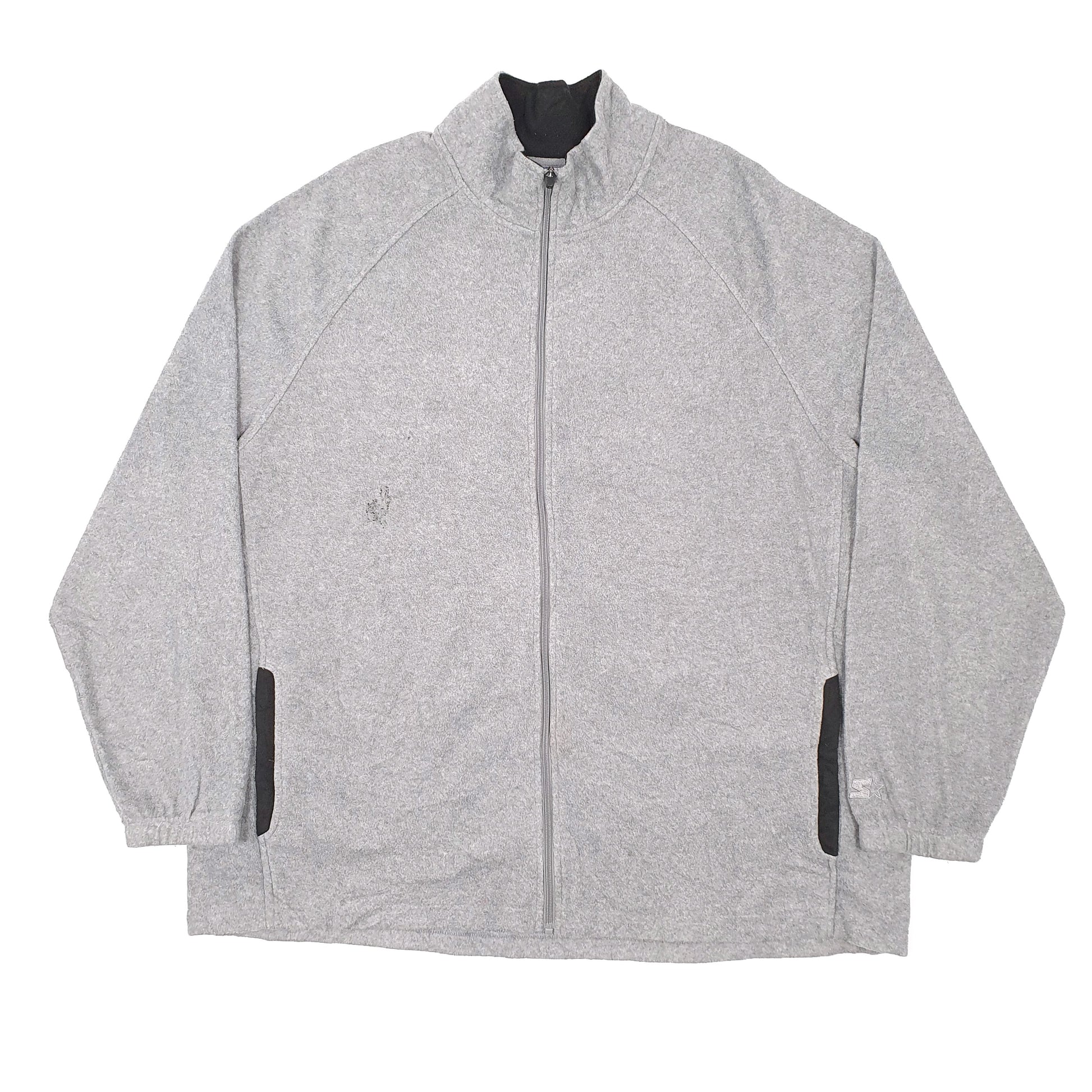 Mens Grey Starter  Full Zip Jumper
