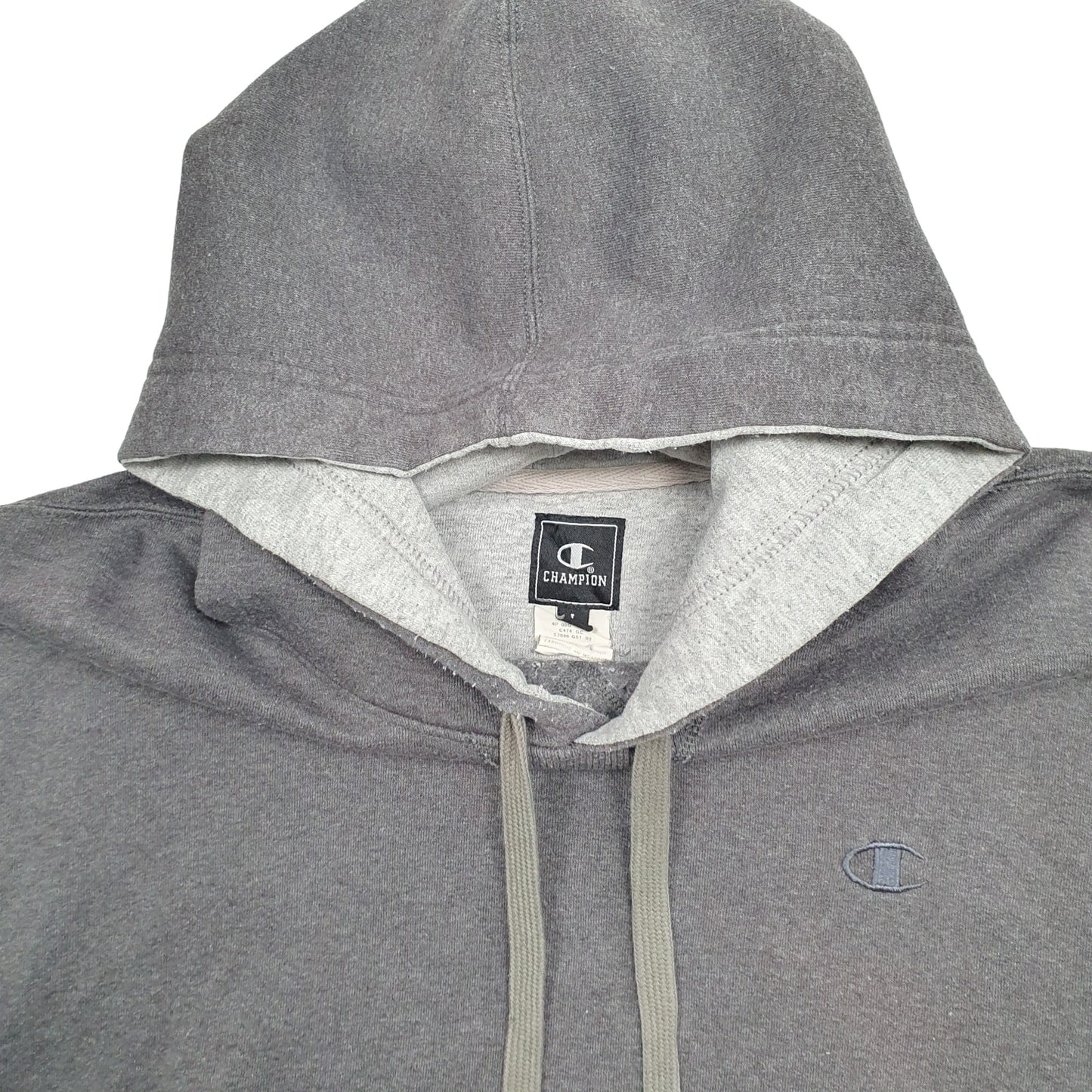 Mens Grey Champion  Hoodie Jumper