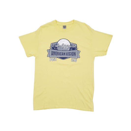 Gildan USA Golf Outing Short Sleeve T Shirt Yellow