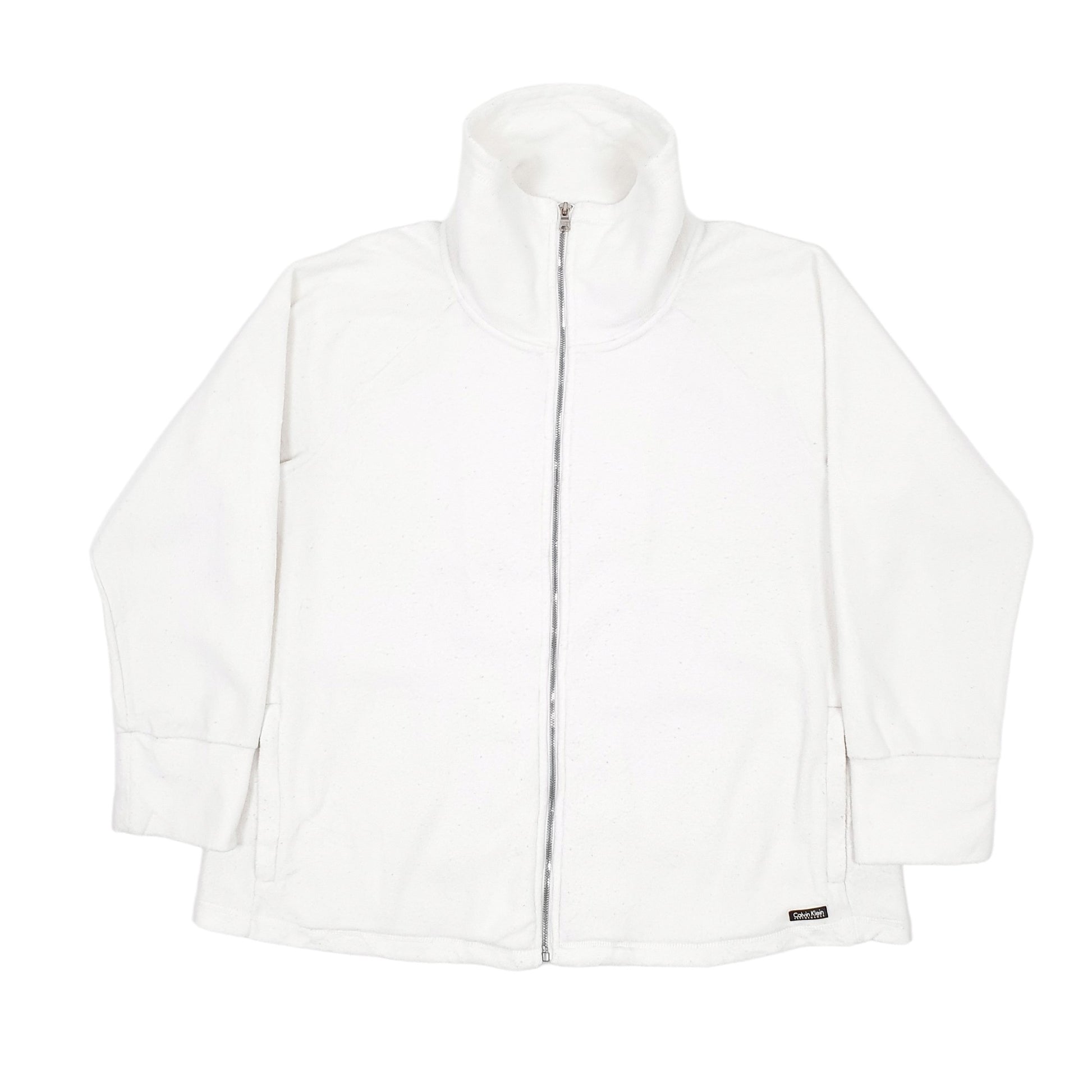 Calvin Klein Full Zip Fleece XXL White